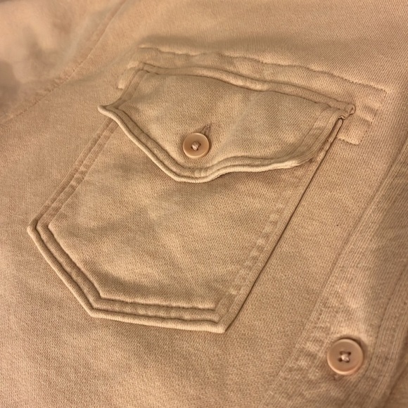 Aritzia Wilfred Free 100% Organic Cotton The Ganna Shaket, tan , oversized S - Picture 8 of 13